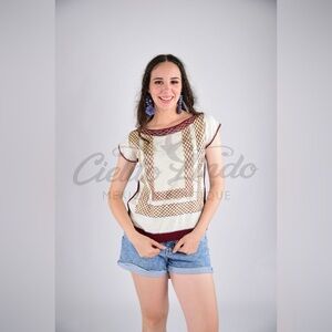 Fine Crocheted Oaxacan Huipil Cadenilla